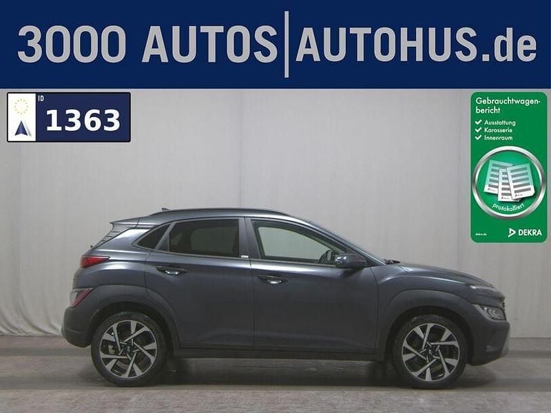 Grau Gebraucht 2021 Hyundai Kona Pure SUV | 13.480 € (Superpreis) - Bild 1/4