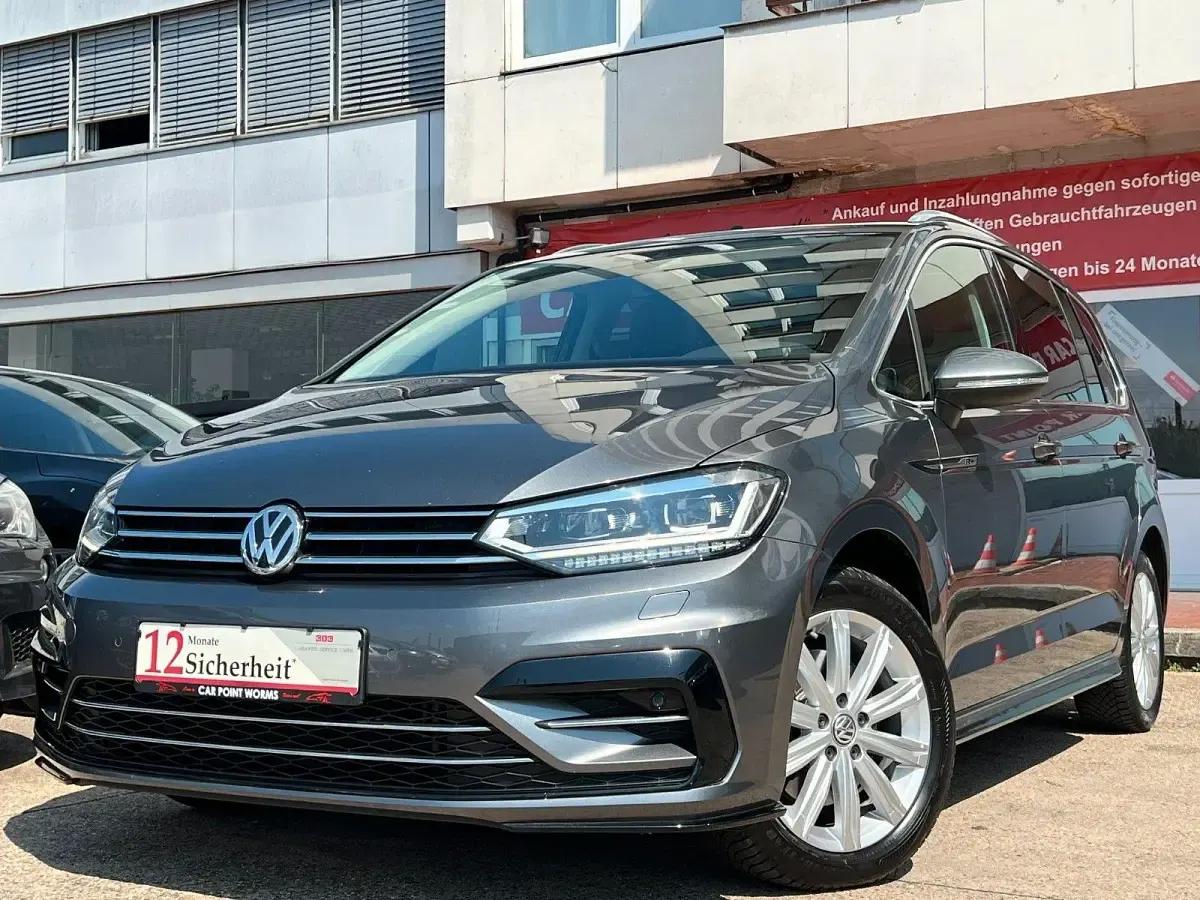 Gebraucht VW Touran R-line 150 PS (110 kW) 2018 Grau Van / Kleinbus