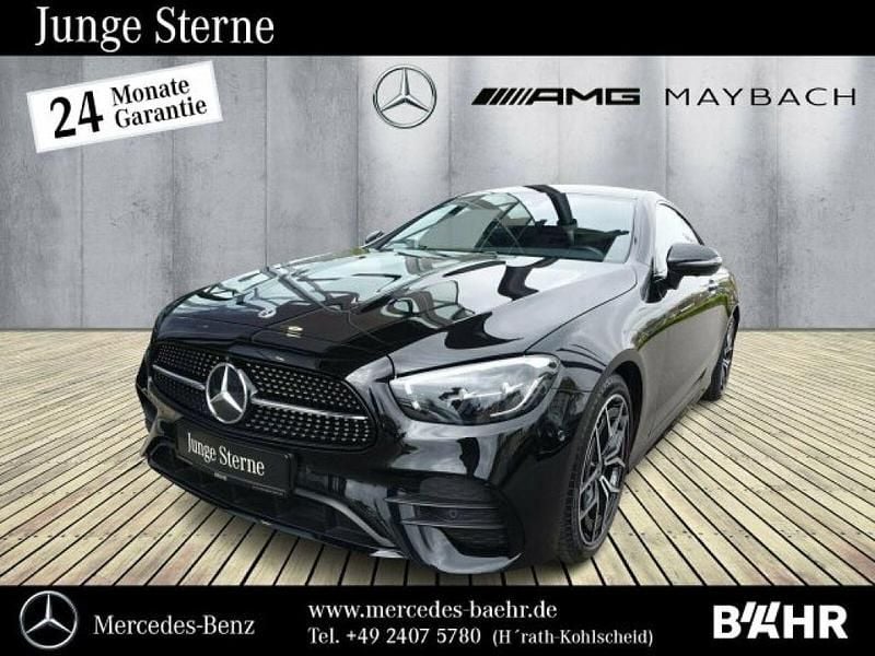 Lack obsidianschwarz (metallic) Gebraucht 2023 Mercedes E200 AMG Coupé | 50.850 € (Etwas zu teuer) - Bild 1/4