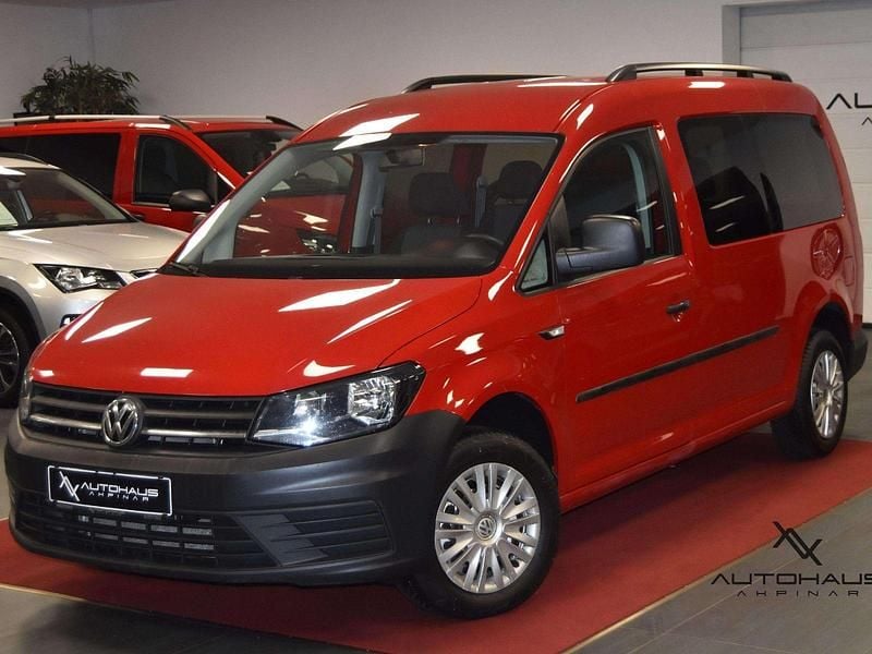 Gebraucht VW Caddy Maxi 102 PS (75 kW) 2018 Rot Van / Kleinbus