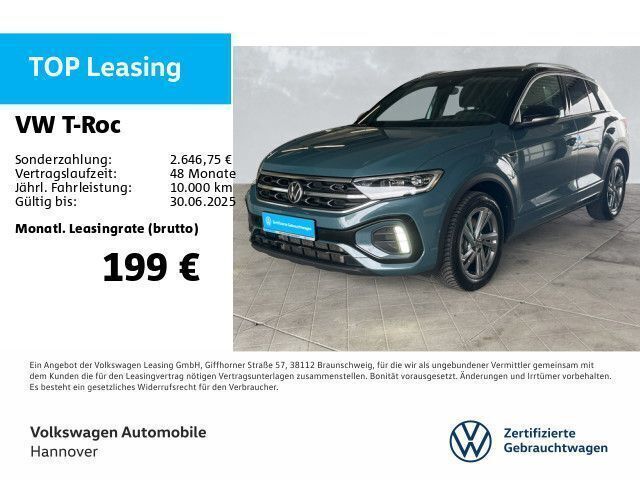 Petroleum blue metallic Gebraucht 2024 VW T-Roc R-line SUV | 31.490 € (Fairer Preis) - Bild 1/3