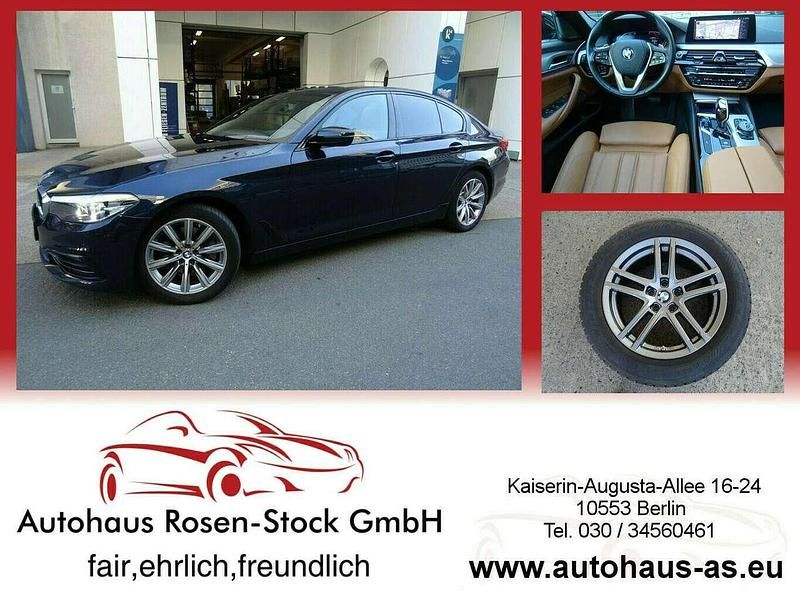Blau Gebraucht 2019 BMW 520 Sport Line Limousine | 27.900 € (Guter Preis) - Bild 1/3