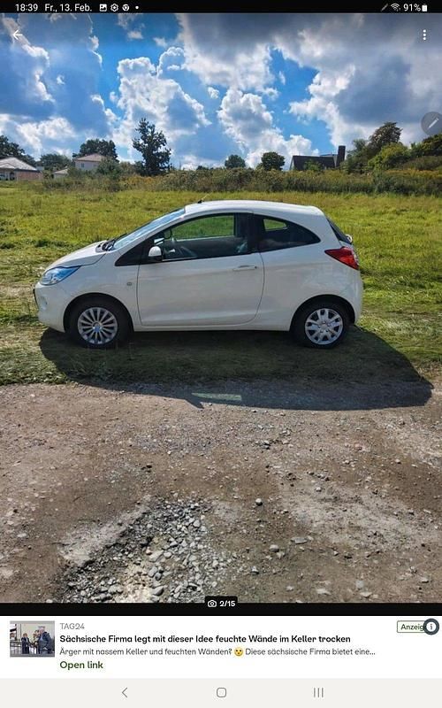 Gebraucht Ford Ka 69 PS (50 kW) 2011 Weiß Kleinwagen