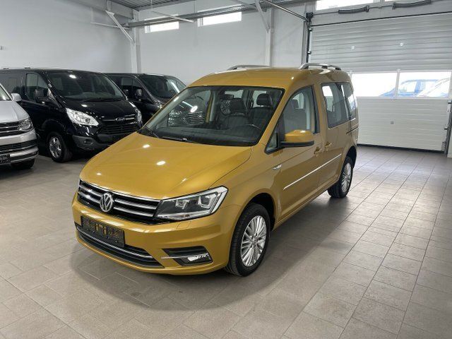Gelb metallic Gebraucht 2016 VW Caddy Highline Van / Kleinbus | 26.990 € (Teuer) - Bild 1/4