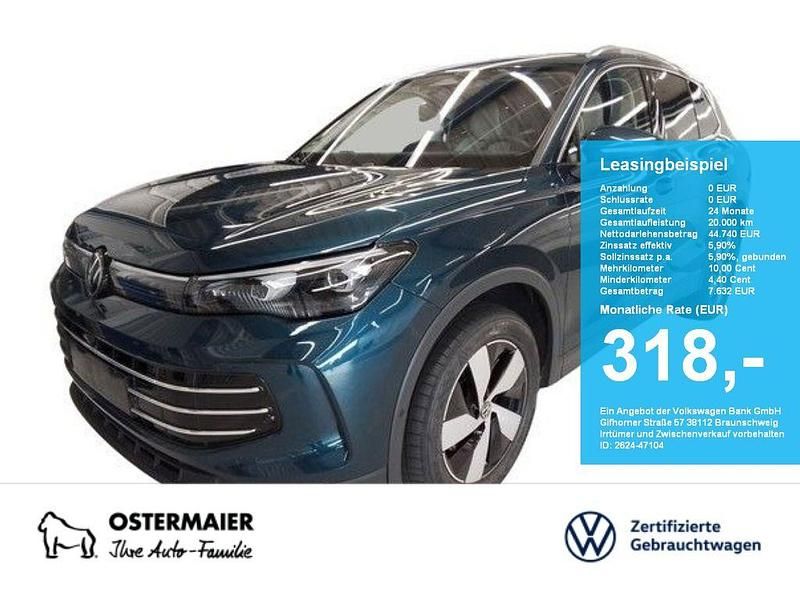 Blau (nightshade blue) Gebraucht 2025 VW Tiguan Elegance SUV | 44.740 € (Etwas zu teuer) - Bild 1/4