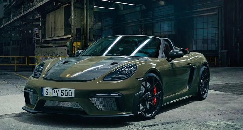 Grau Gebraucht 2024 Porsche Boxster Spyder Cabrio | 189.000 € - Bild 1/4