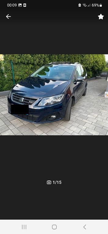 Blau Gebraucht 2016 Seat Alhambra FR-Line Van / Kleinbus | 19.750 € (Fairer Preis) - Bild 1/4