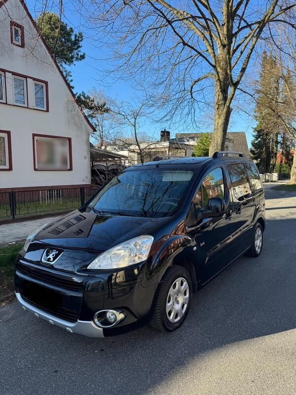 Schwarz Gebraucht 2012 Peugeot Partner Family Van / Kleinbus | 6.200 € (Teuer) - Bild 1/4