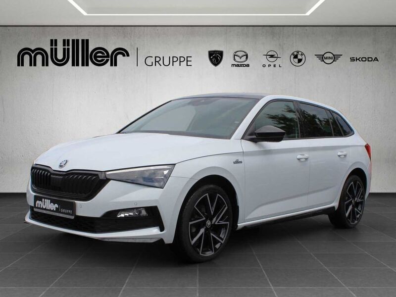 Moonweiß metallic (metallic) Gebraucht 2021 Skoda Scala Monte Carlo Kleinwagen | 21.990 € (Fairer Preis) - Bild 1/4