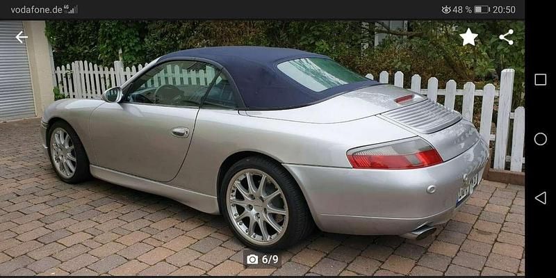 Silber Gebraucht 2000 Porsche 911 Carrera 4 Cabriolet Cabrio | 32.000 € (Superpreis) - Bild 1/4