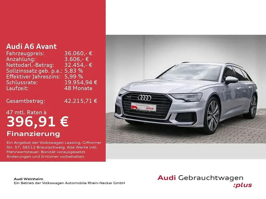 Gebraucht Audi A6 S-Line 299 PS (219 kW) 2023 Silber Kombi