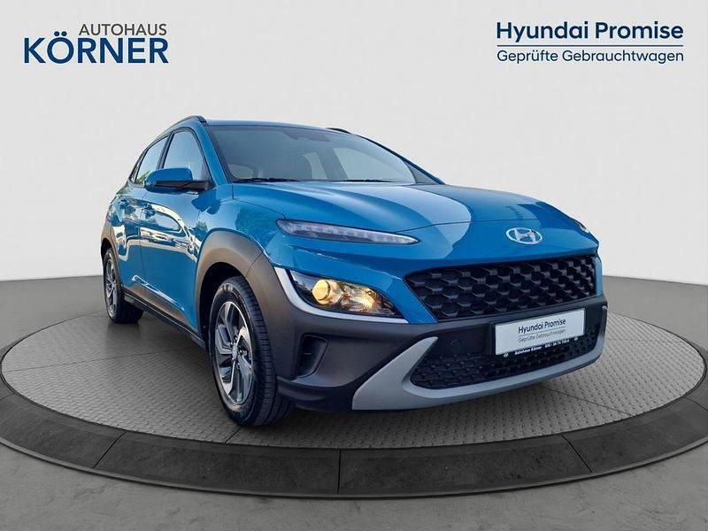 Blau Gebraucht 2021 Hyundai Kona Select SUV | 20.900 € (Fairer Preis) - Bild 1/4