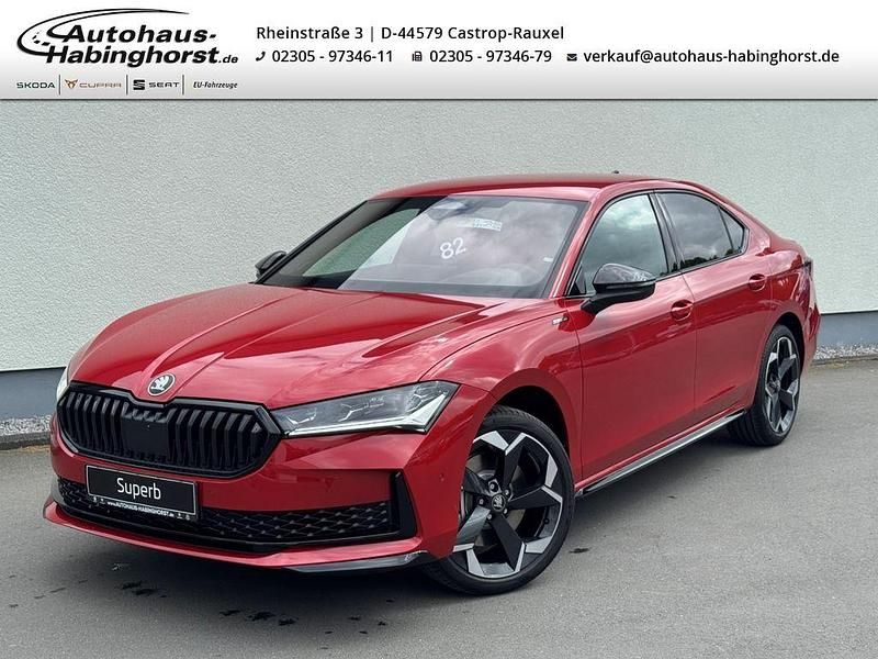 Rot Neu 2025 Skoda Superb SportLine Limousine | 53.790 € (Etwas zu teuer) - Bild 1/3