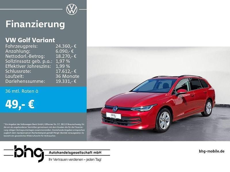 Kings red metallic Gebraucht 2024 VW Golf VIII Life Kombi | 23.960 € (Fairer Preis) - Bild 1/4