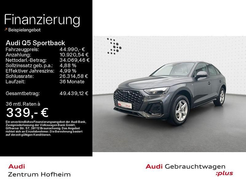 Grau Gebraucht 2022 Audi Q5 Sportback S-Line SUV | 44.990 € (Fairer Preis) - Bild 1/4