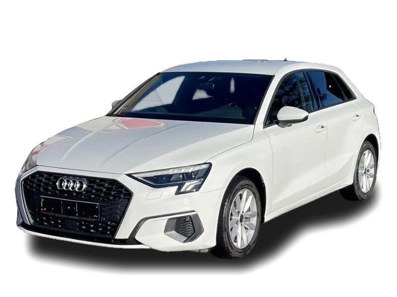 Weiss Gebraucht 2022 Audi A3 Sportback Basis Limousine | 30.649 € (Fairer Preis) - Bild 1/4