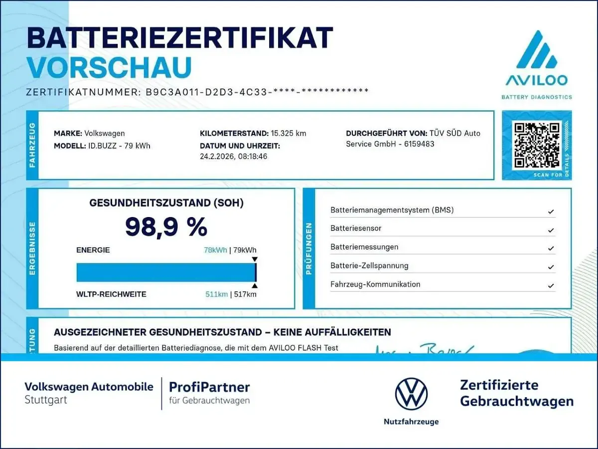 Gebraucht VW ID. Buzz GTX 250 kW (340 PS) 2025 Deep black perleffekt Van / Kleinbus