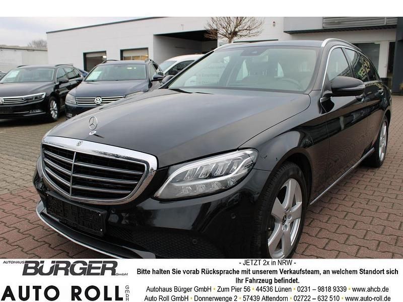 Obsidianschwarz metalliclack Gebraucht 2019 Mercedes C180 Kombi | 18.970 € (Superpreis) - Bild 1/4