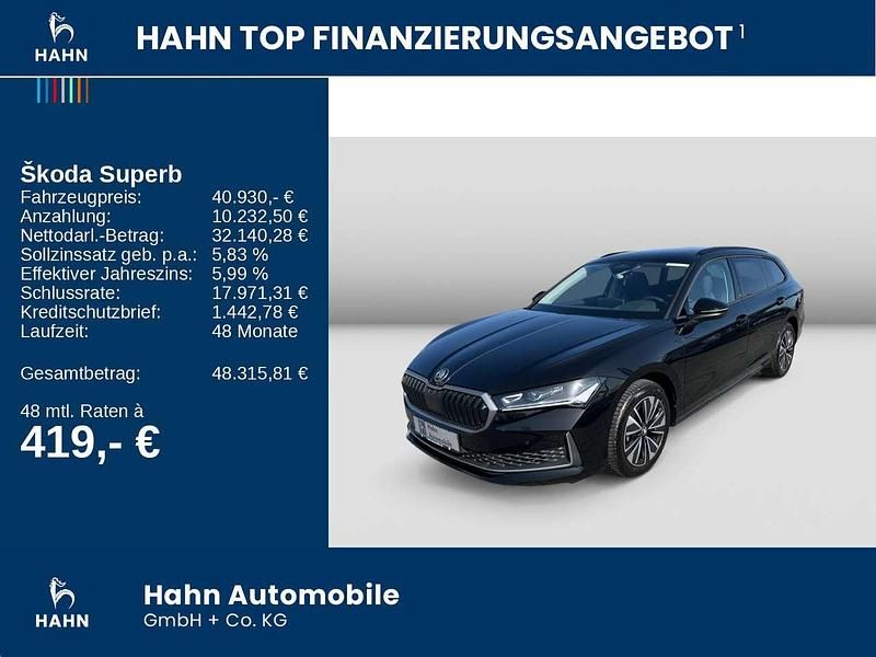 Gebraucht Skoda Superb Selection 265 PS (194 kW) 2025 Ebony schwarz metallic Kombi