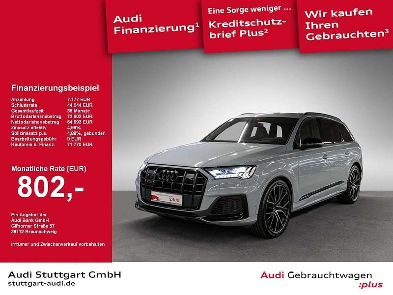 Grau Gebraucht 2022 Audi SQ7 Sport SUV | 71.770 € (Guter Preis) - Bild 1/2