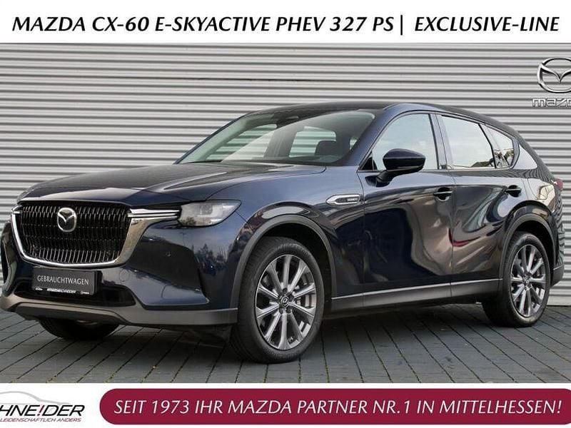 Deep crystal blue Gebraucht 2022 Mazda CX-60 Exclusive-Line SUV | 34.990 € (Guter Preis) - Bild 1/4