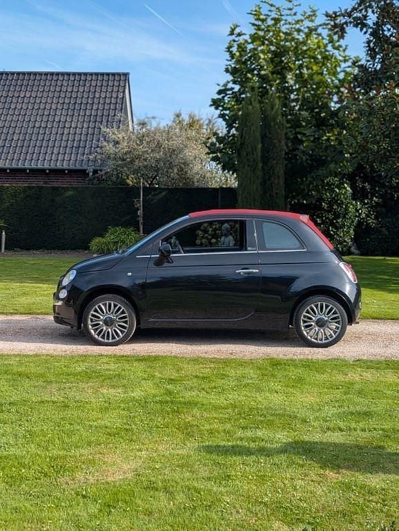 Schwarz Gebraucht 2014 Fiat 500 Lounge Cabrio | 7.470 € (Teuer) - Bild 1/4