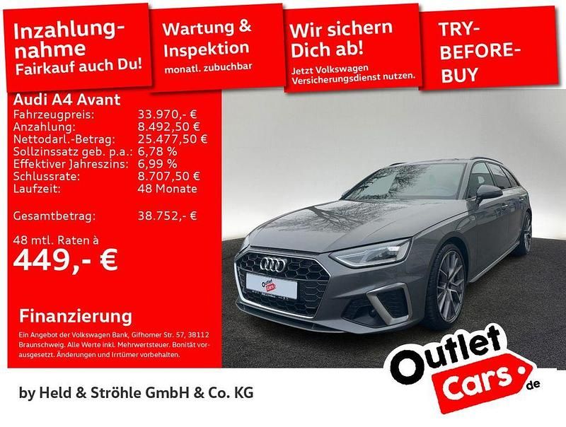 Gebraucht Audi A4 S-Line 204 PS (150 kW) 2023 Chronosgrau metallic Kombi