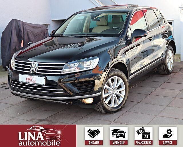 Schwarz Gebraucht 2016 VW Touareg SUV | 20.980 € (Fairer Preis) - Bild 1/4