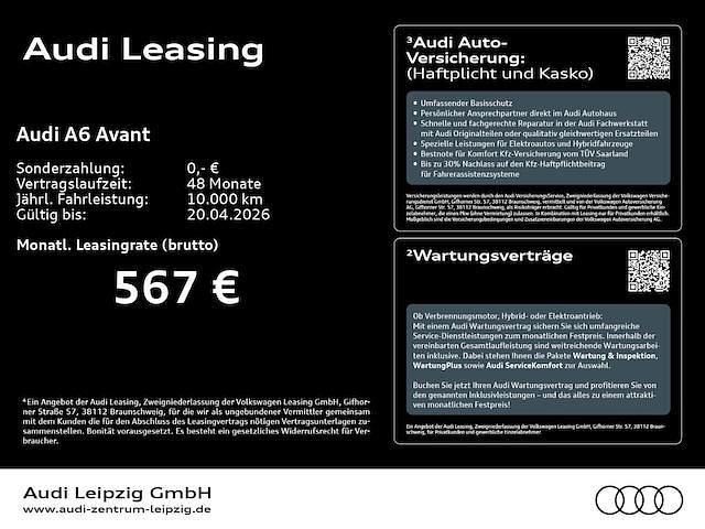 Second-hand Audi A6 Advanced Plus 245 CP (180 kW) 2025 Negru Break