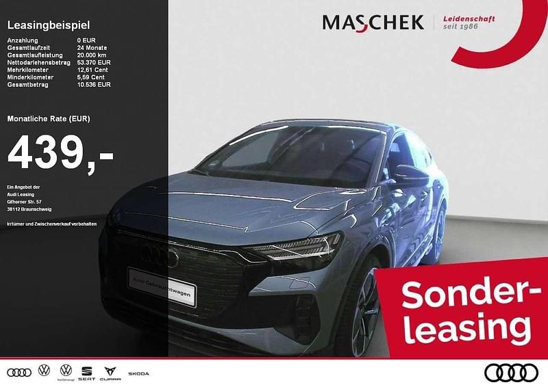 Geysirblau metallic Gebraucht 2025 Audi Q4 Sportback e-tron Ambiente SUV | 53.370 € (Teuer) - Bild 1/4