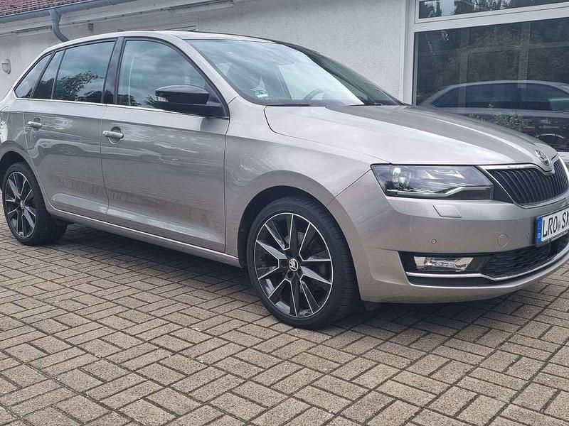 Gebraucht Skoda Rapid Style 116 PS (85 kW) 2017 Cappuccinobeige metallic Kleinwagen