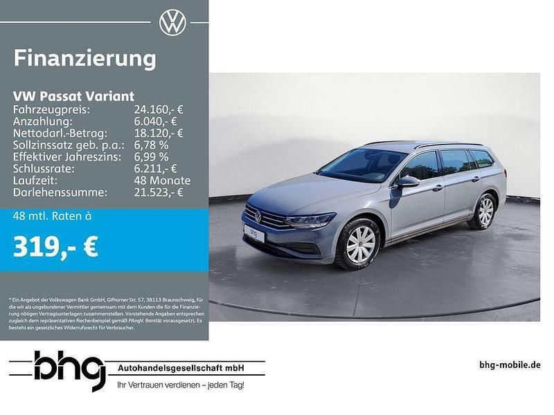 Mondsteingrau Gebraucht 2022 VW Passat Conceptline Kombi | 24.160 € (Fairer Preis) - Bild 1/4