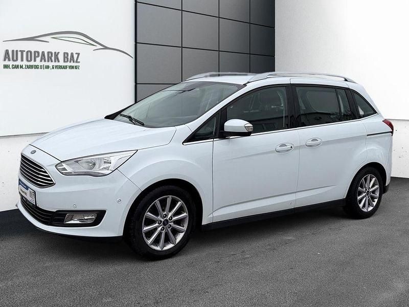 Gebraucht Ford Grand C-Max Titanium 125 PS (91 kW) 2018 Weiß Van / Kleinbus