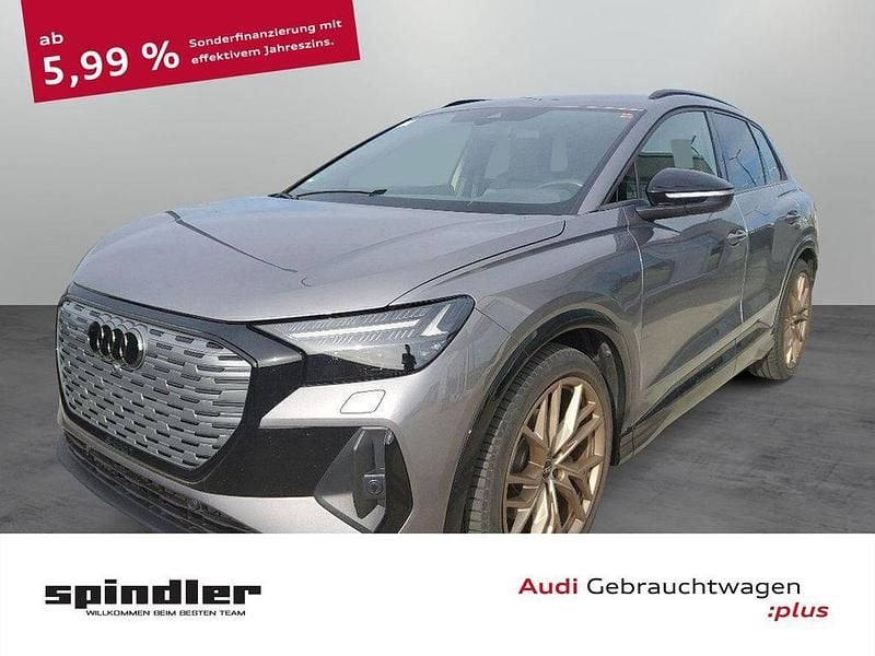 Taifungrau metallic Gebraucht 2022 Audi Q4 e-tron Edition .1 SUV | 29.480 € (Guter Preis) - Bild 1/4