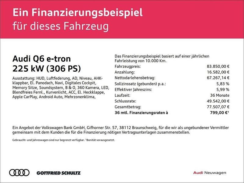 Gebraucht Audi Q6 e-tron Performance 225 kW (306 PS) 2025 Grau SUV