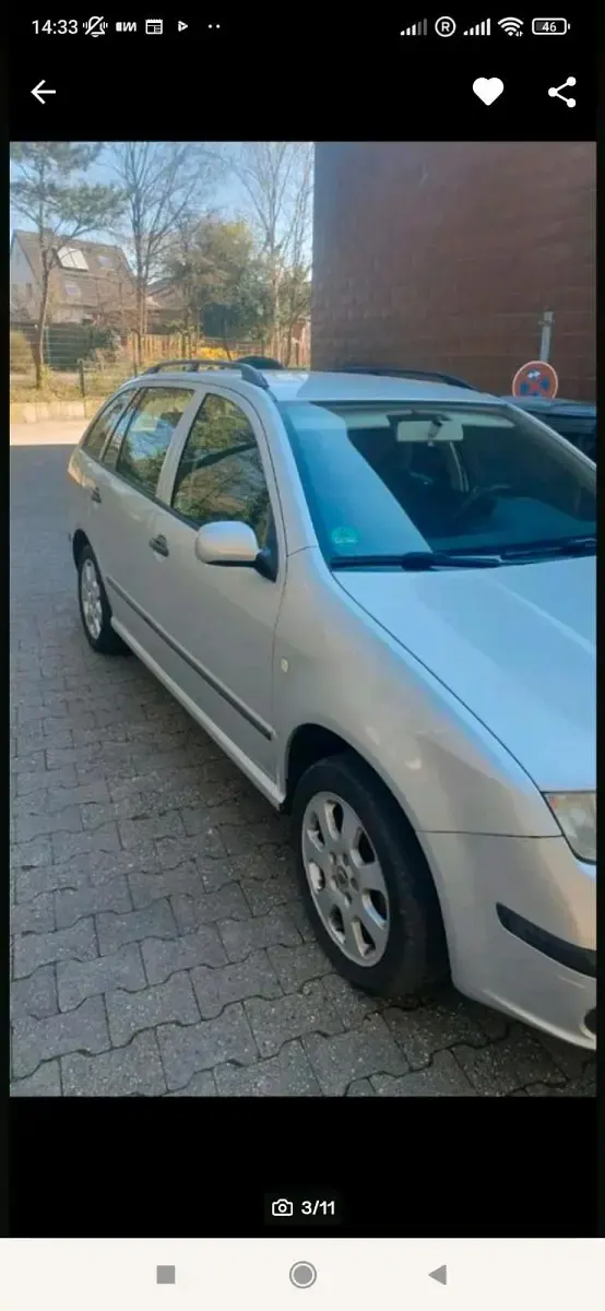 Second-hand Skoda Fabia 101 CP (74 kW) 2004 Argintiu Break