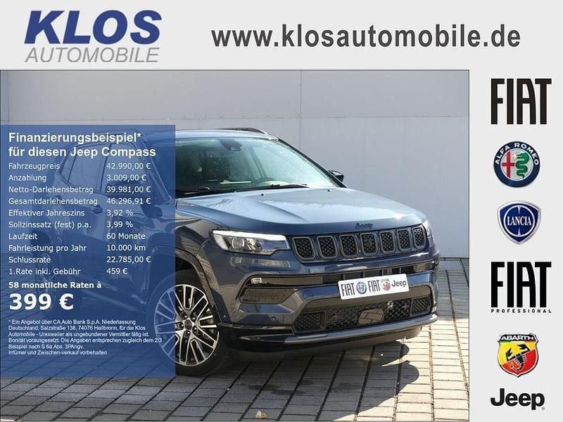 Blau Neu 2025 Jeep Compass Summit SUV | 42.990 € (Fairer Preis) - Bild 1/4