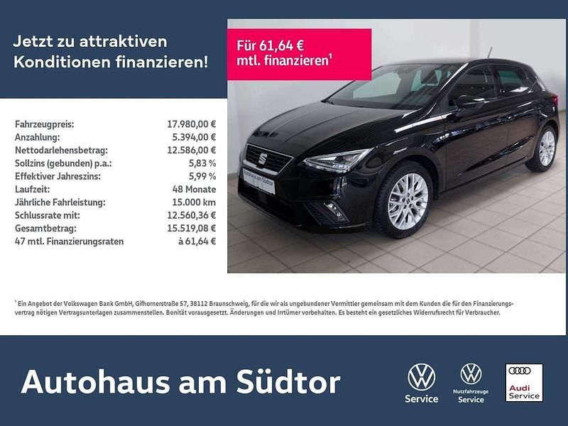 Mitternachtsschwarz Gebraucht 2023 Seat Ibiza FR-Line Limousine | 18.781 € (Fairer Preis) - Bild 1/4