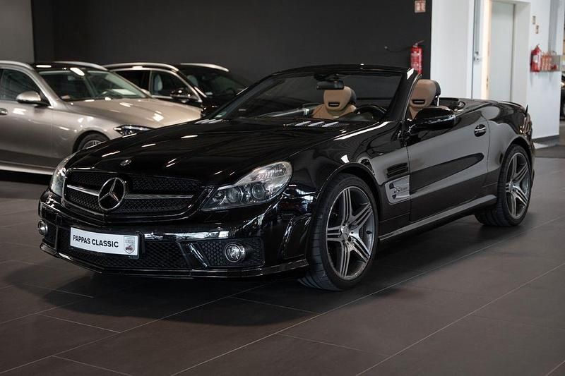 Schwarz Gebraucht 2009 Mercedes SL63 AMG AMG Cabrio | 63.490 € (Etwas zu teuer) - Bild 1/4