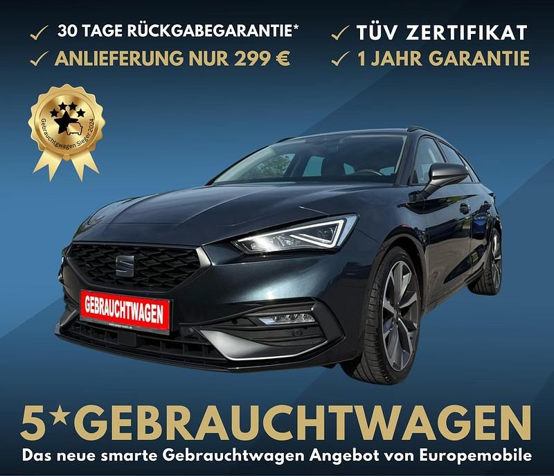 Midnight schwarz metallic Gebraucht 2021 Seat Leon ST FR Kombi | 20.750 € (Fairer Preis) - Bild 1/1