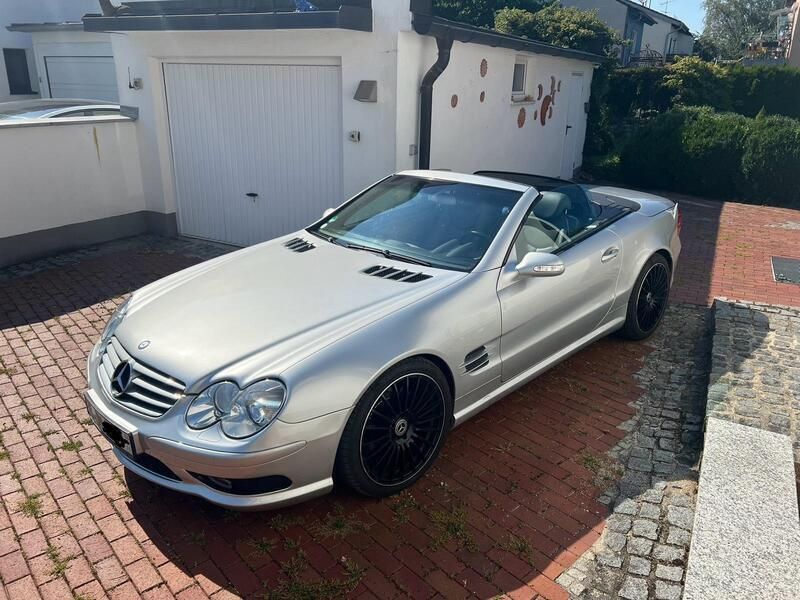 Silber Gebraucht 2002 Mercedes SL350 AMG Cabrio | 32.000 € - Bild 1/4