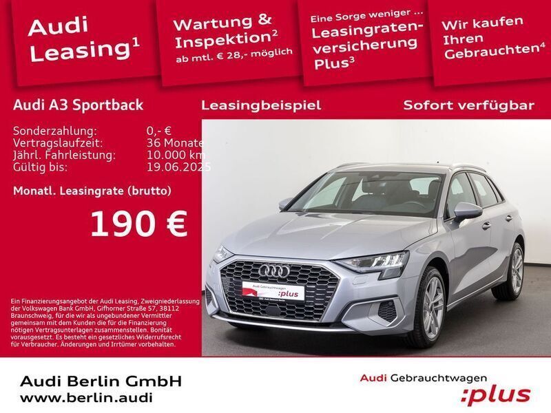 Florettsilber metallic Gebraucht 2024 Audi A3 Advanced Plus Limousine | 28.000 € (Fairer Preis) - Bild 1/3