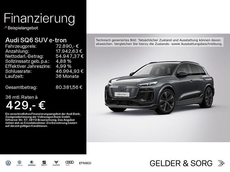 Daytonagrau perleffekt Gebraucht 2024 Audi SQ6 e-tron Ambiente SUV | 72.890 € (Guter Preis) - Bild 1/4