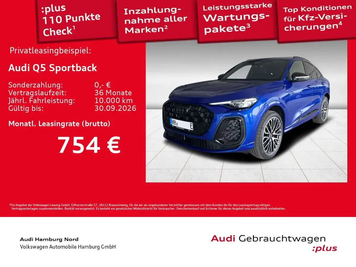 Gebraucht Audi Q5 367 PS (269 kW) 2026 6i ultrablau metallic SUV
