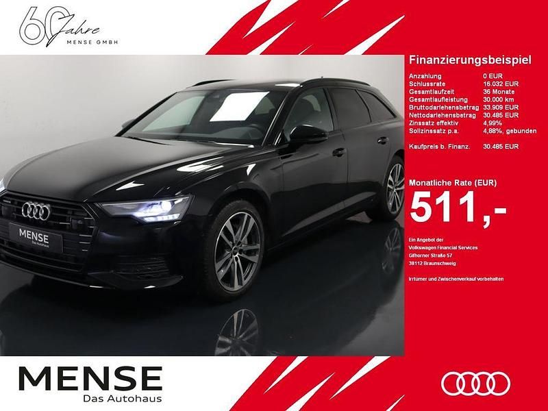 Mythosschwarz Gebraucht 2022 Audi A6 Design Kombi | 30.485 € (Guter Preis) - Bild 1/4