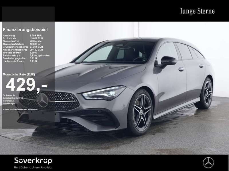 Grau Gebraucht 2024 Mercedes CLA200 Shooting Brake Premium Kombi | 38.355 € (Teuer) - Bild 1/2
