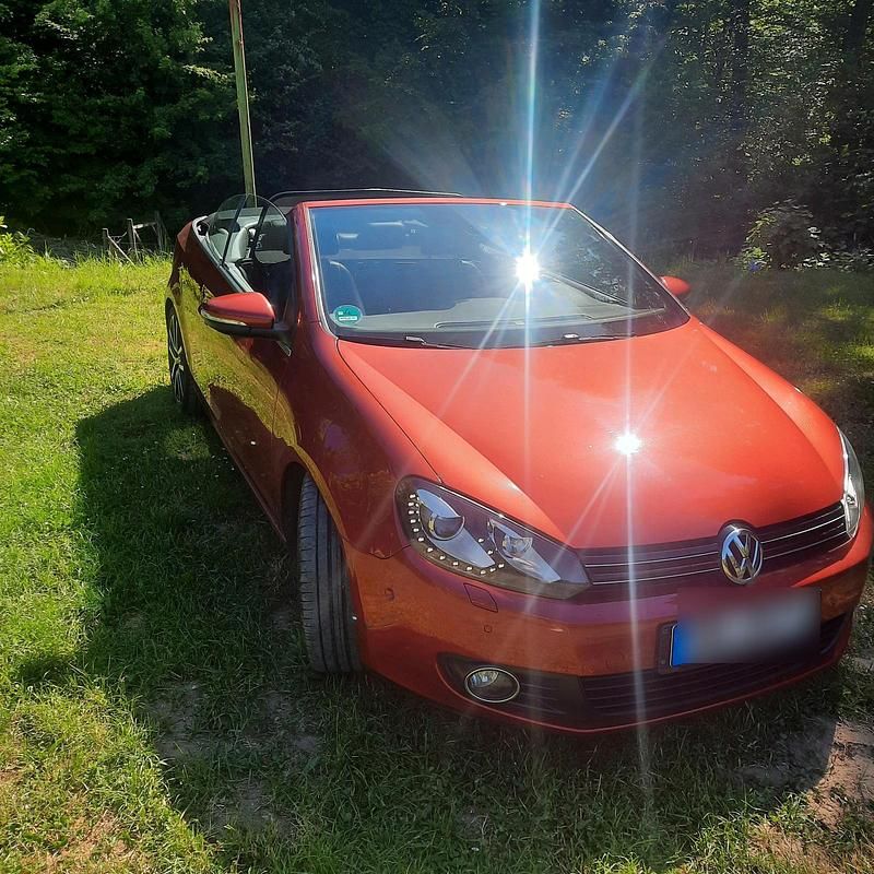 Rot Gebraucht 2014 VW Golf Cabriolet Cabrio | 9.500 € (Guter Preis) - Bild 1/4