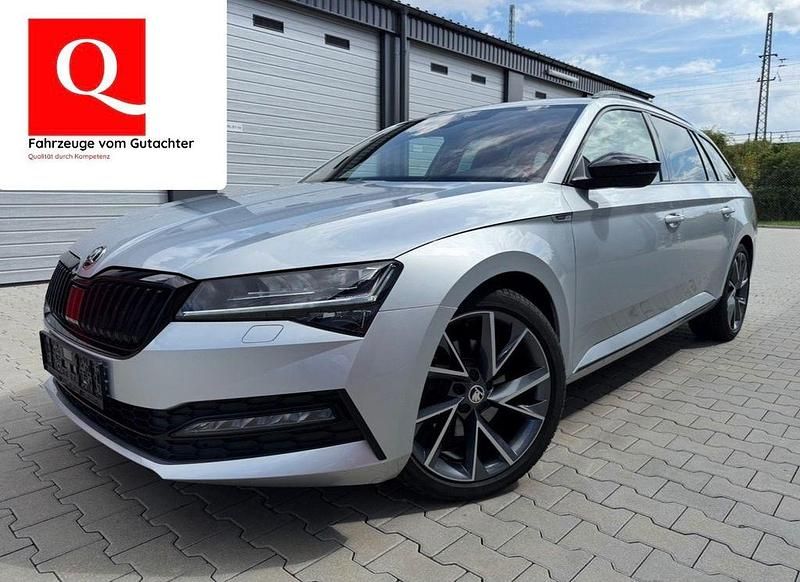 Silber Gebraucht 2019 Skoda Superb SportLine Kombi | 25.950 € (Guter Preis) - Bild 1/4
