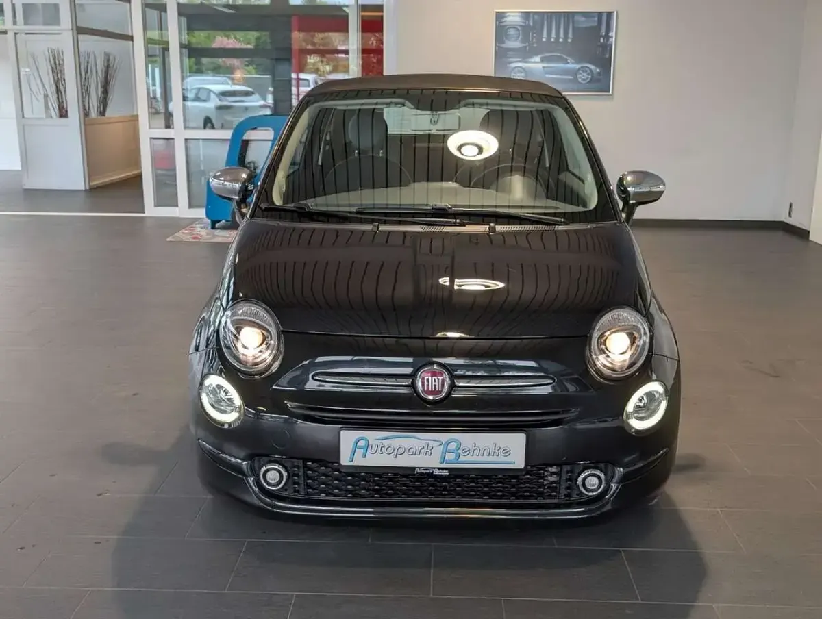 Gebraucht Fiat 500C Mirror 69 PS (50 kW) 2017 Vesuvio schwarz Cabrio