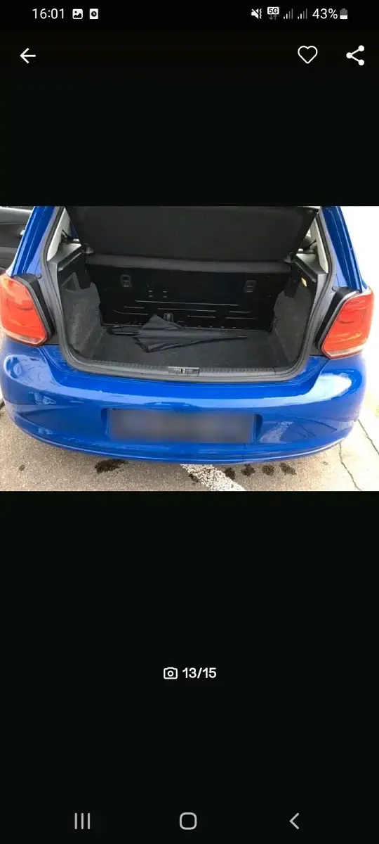 Używany VW Polo 70 KM (51 kW) 2012 Niebieski Hatchback